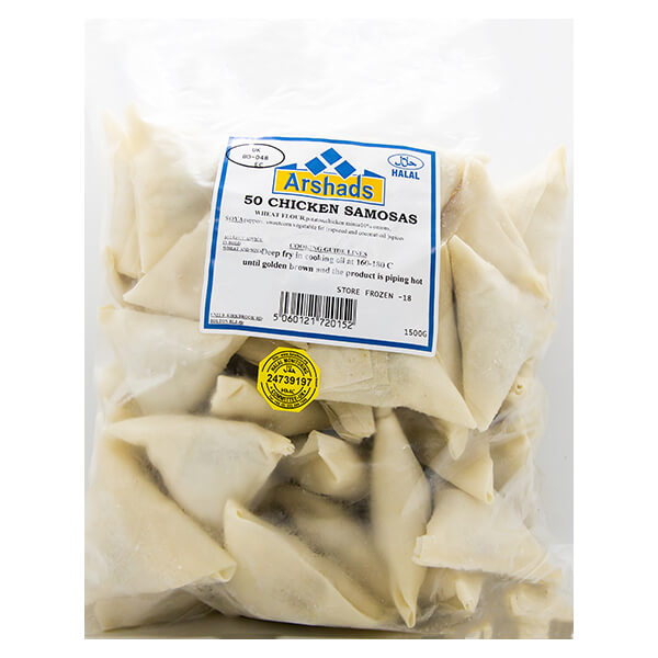 Arshads 50 Chicken Samosas 1.5kg @ SaveCo Online Ltd