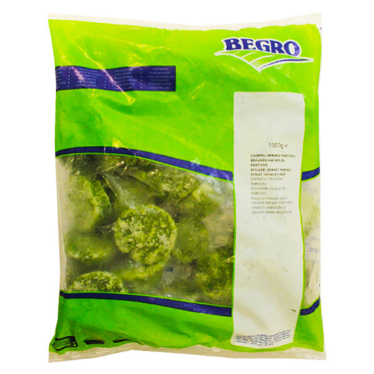 Begro Chopped Spinach Portions 1kg