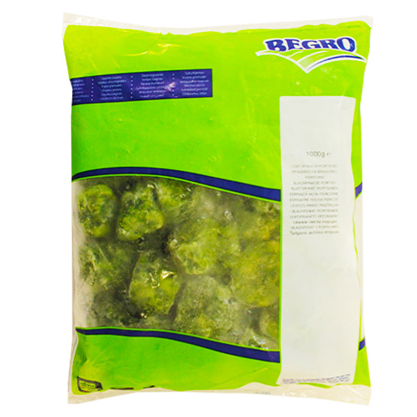 Begro Leaf Spinach Portions 1kg