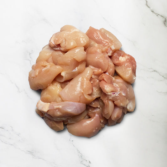 Halal Chicken Thigh Diced - Medium Cut