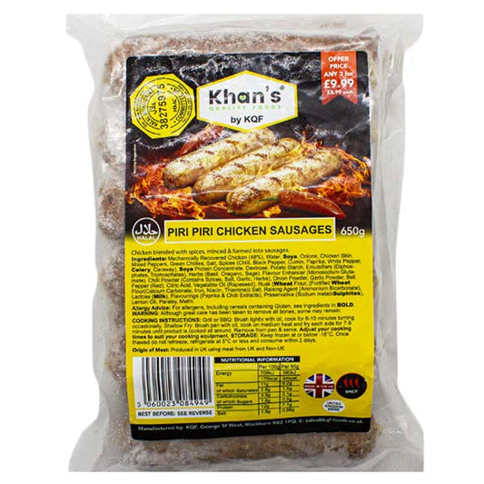 KQF Piri Piri Chicken Sausages