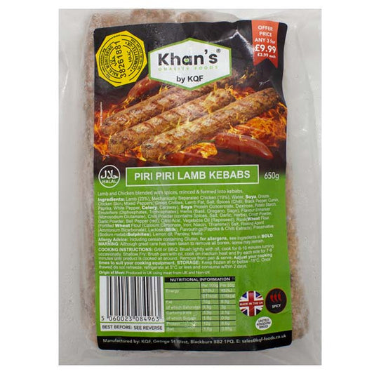 KQF Piri Piri Lamb Kebabs