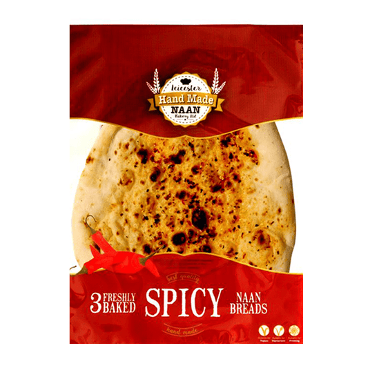 Leicester Bakery Handmade Naan Spicy @SaveCo Online Ltd