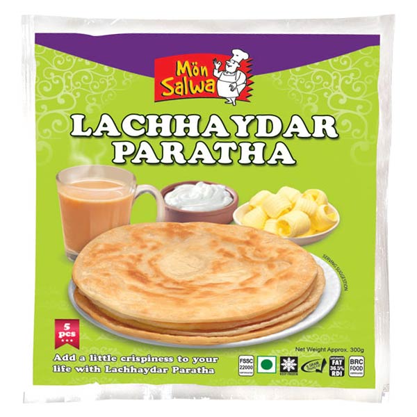 Mon Salwa Lachhaydar Paratha 5pk @SaveCo Online Ltd