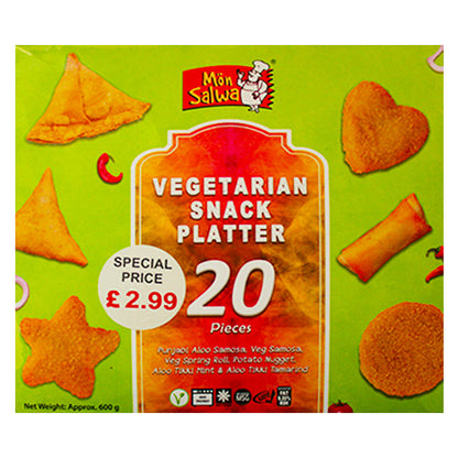 Mon Salwa Vegetarian Snack Plater 20pk @SaveCo Online Ltd