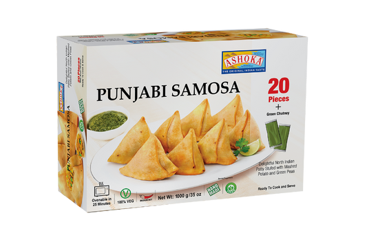 Frozen Ashoka Punjabi Samosa with Chutney (20 pack) @SaveCo Online Ltd