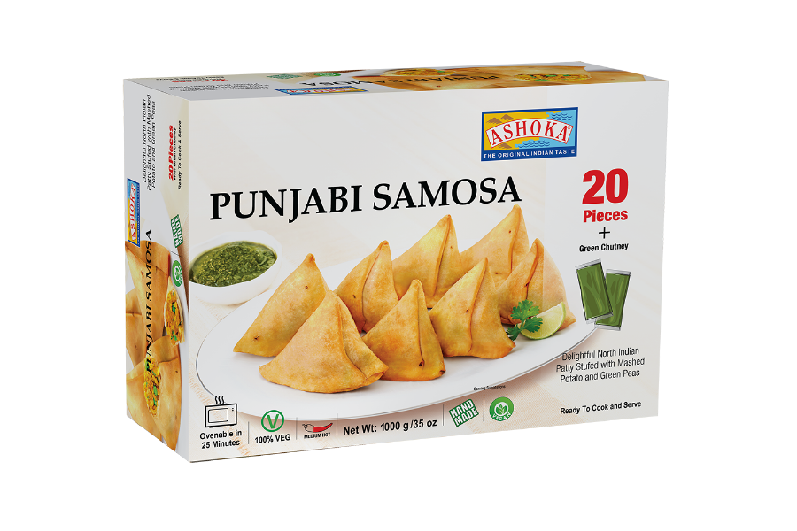 Frozen Ashoka Punjabi Samosa with Chutney (20 pack)