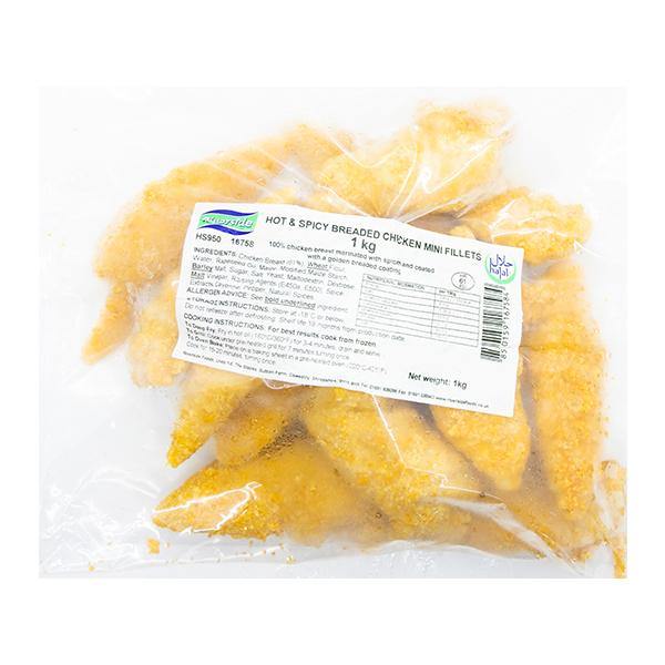 Riverside Spicy Breaded Chicken Mini Fillets 1kg @ SaveCo Online Ltd