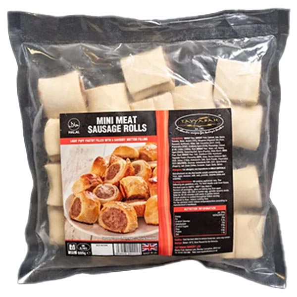 Tayyabah Mini Meat Sausage Rolls 600g @SaveCo Online Ltd