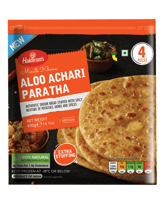 Haldiram's Aloo Achari Paratha 4Pk 400g @SaveCo Online Ltd