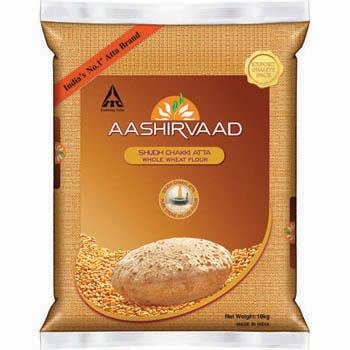 Aashirvaad Wholewheat Chakki Atta 5kg or 10kg