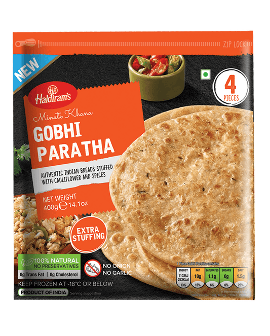 Haldiram's Gobhi Paratha 4Pk 400g @SaveCo Online Ltd